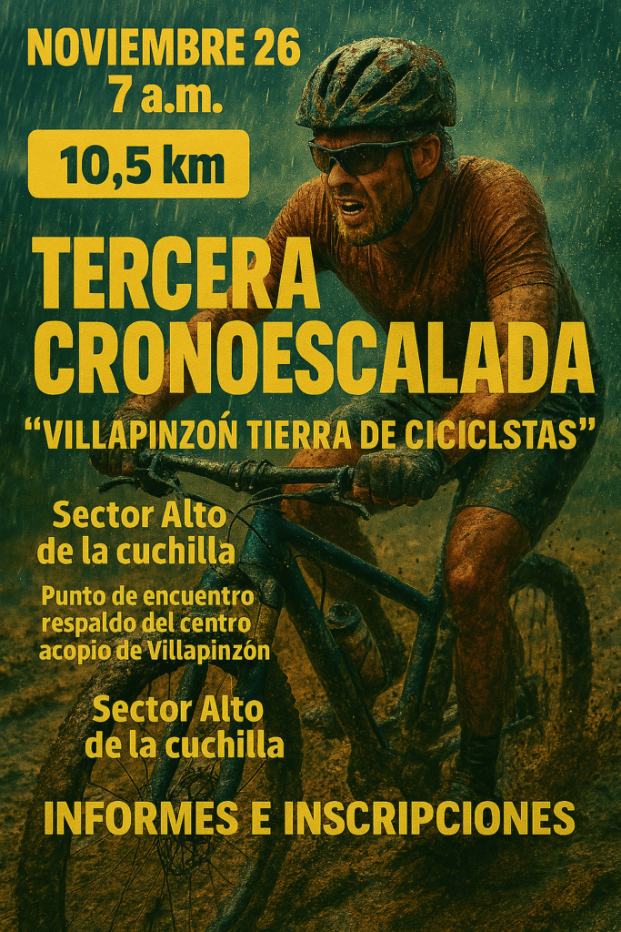 3a. Cronoescalada MTB. Villapinzón 2022