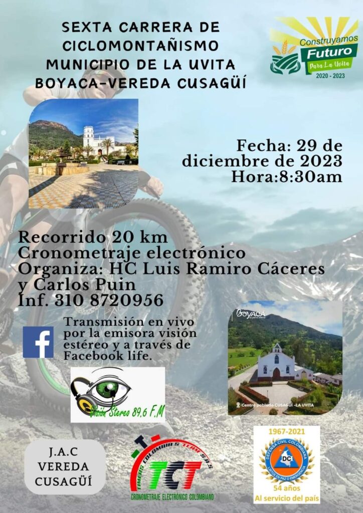 6a. Carrera MTB Vereda Cusagui, La Uvita 2023