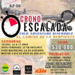 Cronoescalada Camino de la Serpiente. Siachoque 2022