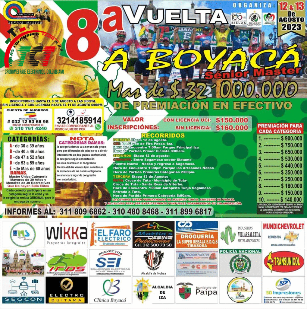 8a. Vuelta a Boyacá Senior Master 2023