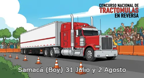 28° Concurso Nacional Tractomulas en reversa. Samacá 2025