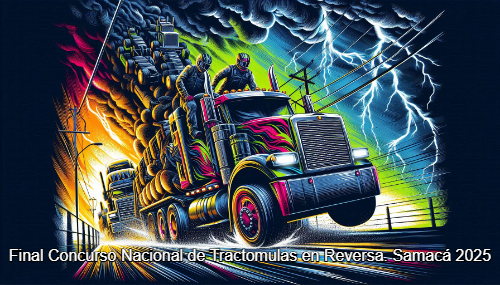 Final Concurso Nacional de Tractomulas en reversa. Samacá 2025